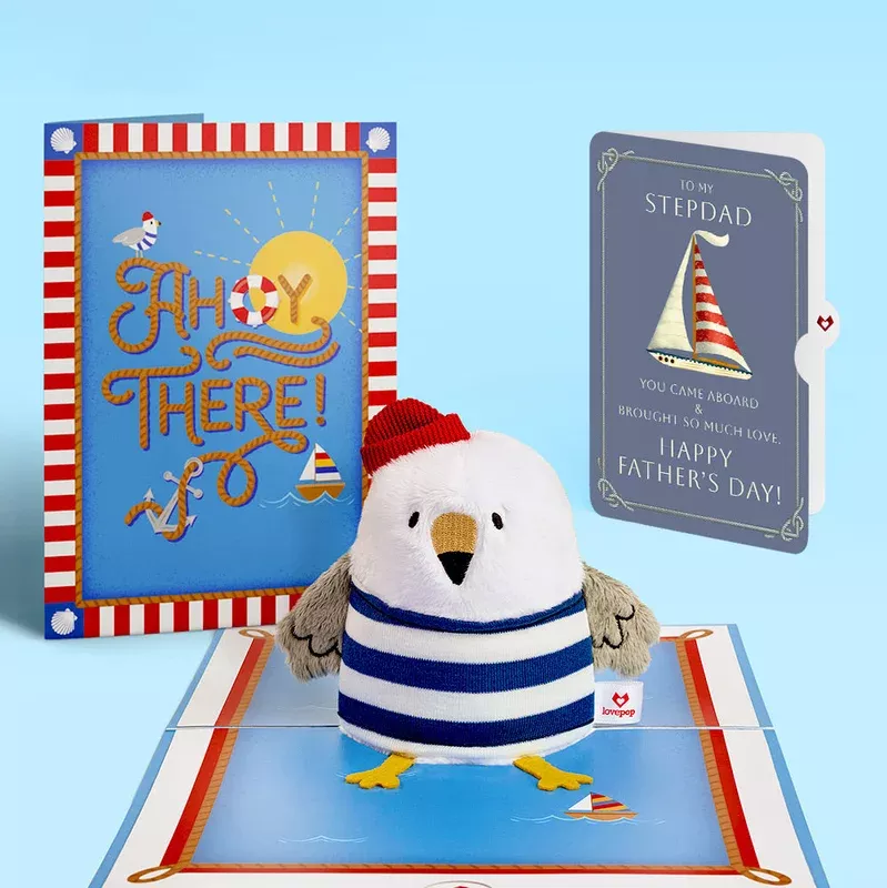 ‘Ahoy There’ Father’s Day Plushpop Card and Sentiment Set for Stepdad