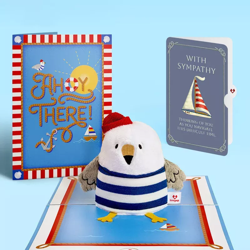 ‘Ahoy There’ Sympathy Plushpop Card and Sentiment Set