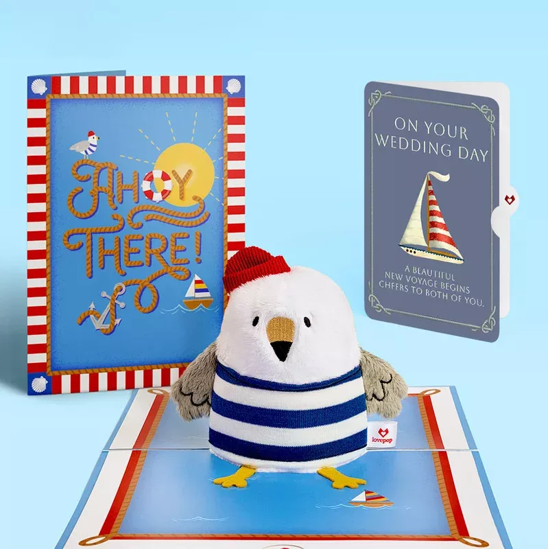 ‘Ahoy There’ Wedding Plushpop Card and Sentiment Set