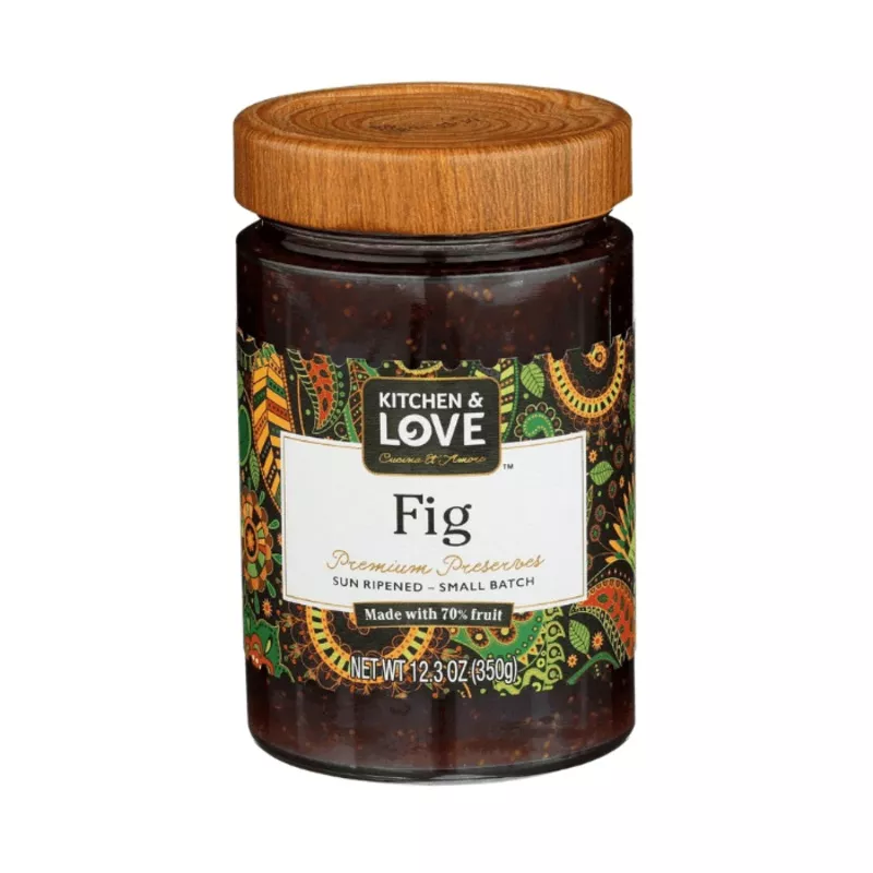 [Best Before: 05/31/26] Kitchen & Love Fig Preserve, 12.3 oz