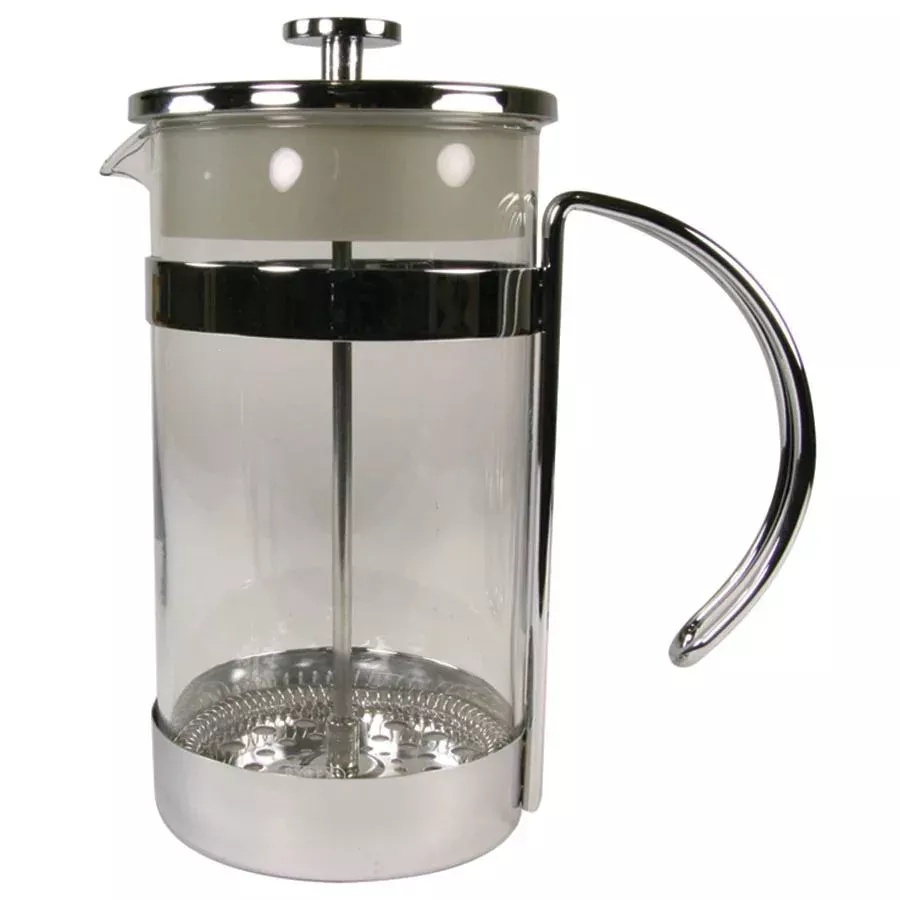 Chrome Plated Steel Coffee and Tea Press 30 oz.