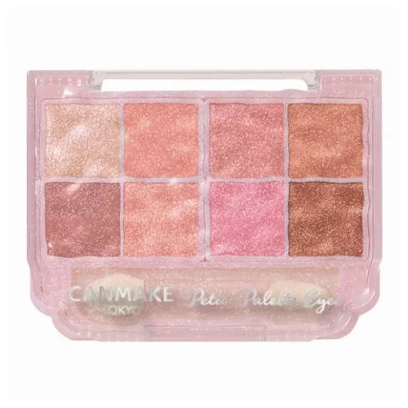 [Limited Edition] Canmake Petit Palette Eyes (Sparkling Type) S02 Macaron Candy8-Color Glitter Eyeshadow Palette [Alcohol-free]