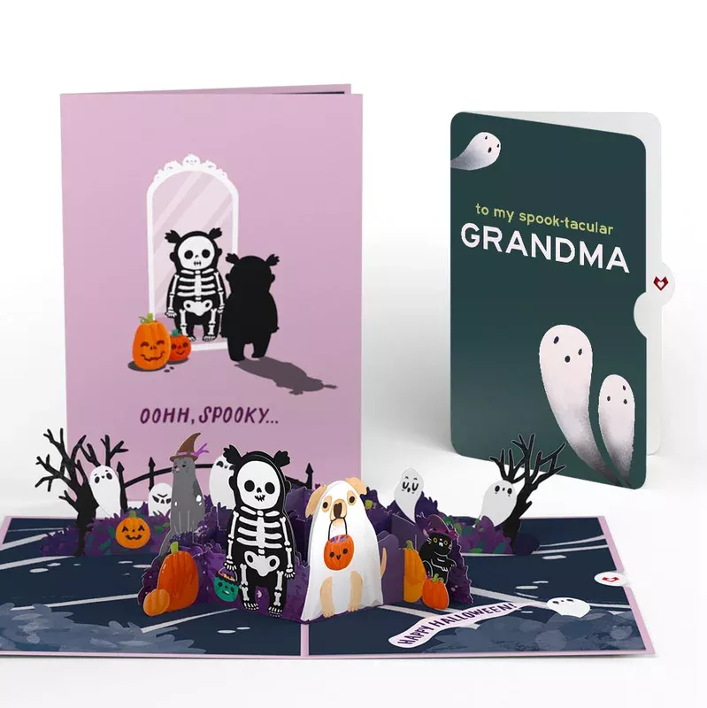 ‘Oohh, Spooky’ Halloween Pop-Up Card and Sentiment Set for Grandma