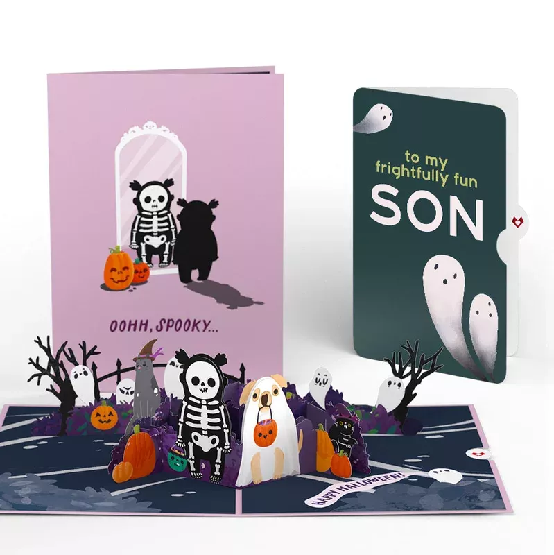 ‘Oohh, Spooky’ Halloween Pop-Up Card and Sentiment Set for Son