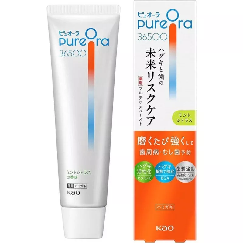 (Quasidrug) PureOra 36500 Medicinal Multi-Care Toothpaste | Advanced Oral Care for Healthy Gums and Teeth 85g [With Alcohol]
