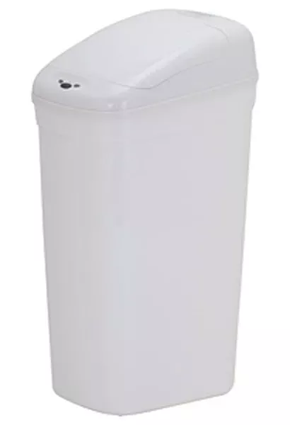 (RETURN) Nine Star U.S.A Infrared Automatic Opening Trash Can 8.7 Gallon/ 33 Ltr.-White