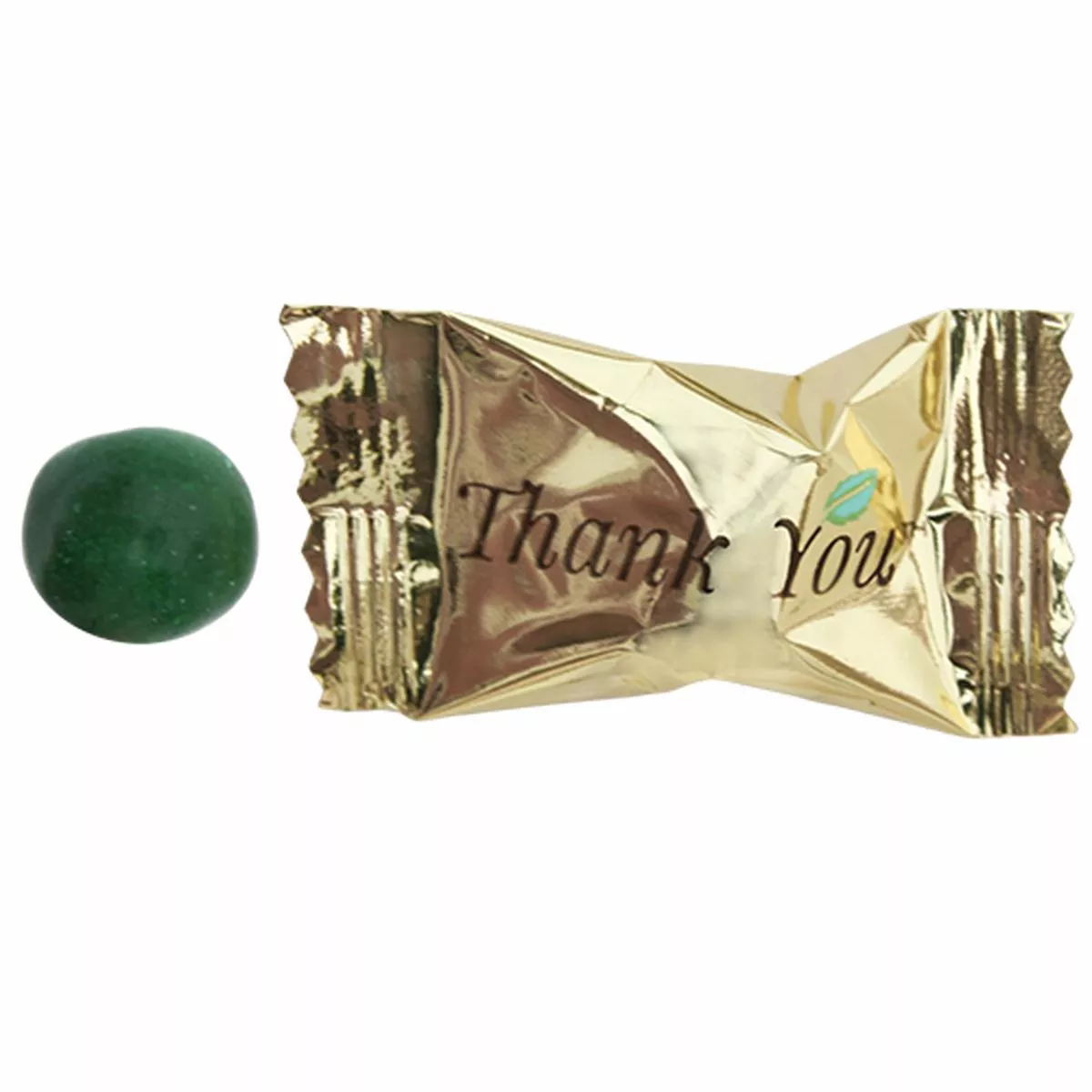 “Thank You” Chocolate Pastel Mints Gold Wrapper 110 Count Bag