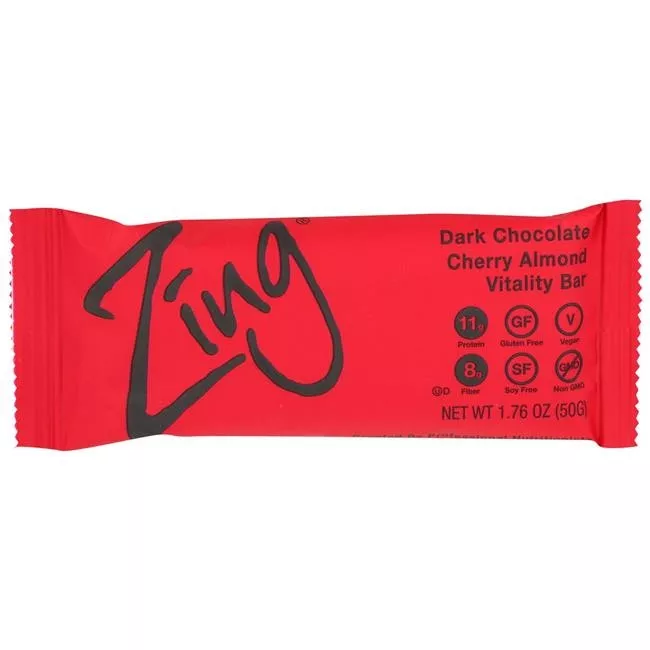 Zing Drk Choc Chry Almd ( 12 X 1.76 Oz )