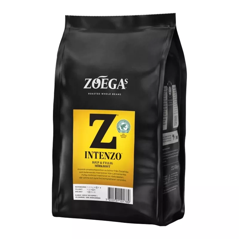 ZoegasBnor Intenzo – Dark & Full-flavoured Roasted Coffee Beans 450 g