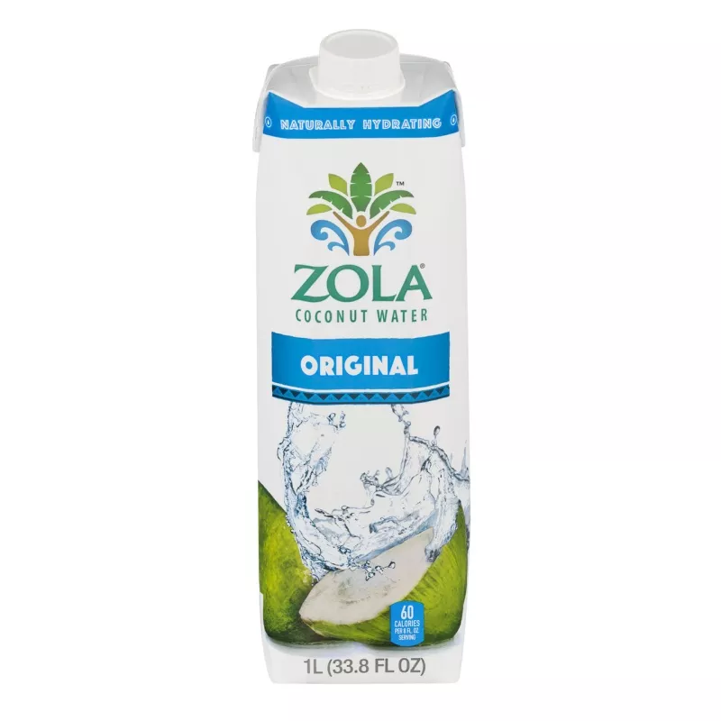Zola 100% Nat Cnut Water ( 12 X 33.8 Oz )
