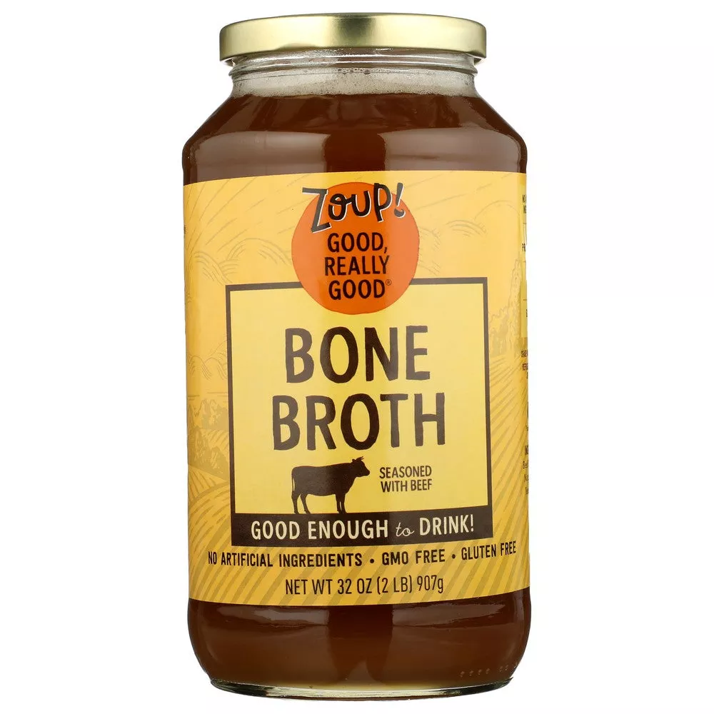 Zoup! Good, Really Good 855868006004, Zoup Beef Bone Broth, 31 Fl. Oz., Case of 6