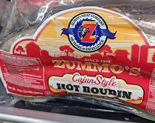 Zummo’s Hot Boudin Sausage 12 Oz (4 Pack)
