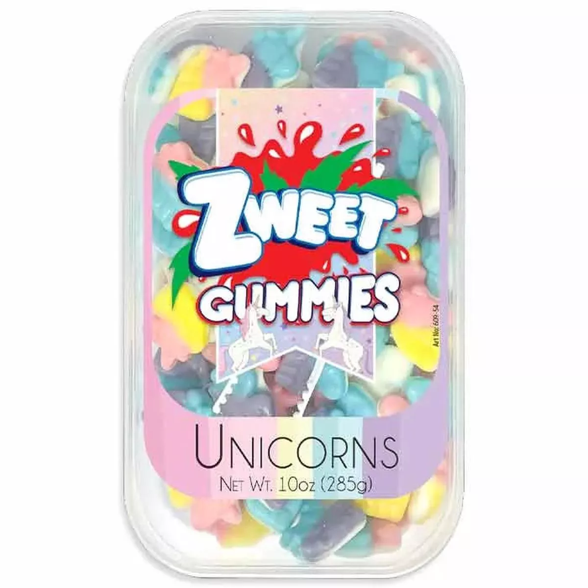 Zweet Gummy Unicorn Tubs: 6-Piece Box